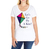 fly a kite Ladies Curvy T-Shirt