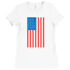 american flag Ladies Fitted T-Shirt