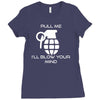 pull me, i'll blow your mind Ladies Fitted T-Shirt