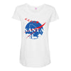 santa nasa parody Maternity Scoop Neck T-shirt