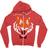 tiger bow tie Zipper Hoodie