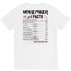 November Girl Facts Sagittarius V-Neck Tee