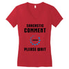 sarcastic comment loading Women's V-Neck T-Shirt