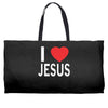 i love jesus Weekender Totes