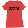 peace Ladies Fitted T-Shirt