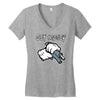 mickey mouse gangster get money Women's V-Neck T-Shirt
