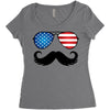 america Women's Triblend Scoop T-shirt