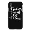 badass feminist cat mom iPhoneX