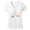 dragon puff z [converted] Women's V-Neck T-Shirt