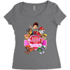 paw patrol birthday girl  aunt Women's Triblend Scoop T-shirt