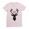 Deer With Diamond Ladies Fitted T-Shirt