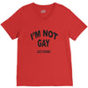 i'm not gay just kidding V-Neck Tee
