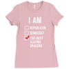 republican, democrat, busy slaying dragons fantasy Ladies Fitted T-Shirt