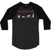 eat, sleep &amp; train triathlon sports, gym, athletic 3/4 Sleeve Shirt
