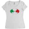bat man mexican flag mexico logo Women's Triblend Scoop T-shirt