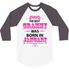 The Best Grammy Was Born In January 3/4 Sleeve Shirt