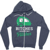 Bitches With Hitches Zipper Hoodie