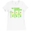 dj volume,funny Ladies Fitted T-Shirt