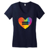 Lgbt Heart Women's V-Neck T-Shirt