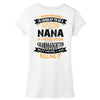 Super Cool Nana Of A Freaking Awesome Granddaughter Women's V-Neck T-Shirt