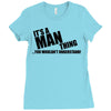 man thing Ladies Fitted T-Shirt