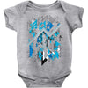 blue vectorfunk Baby Onesie