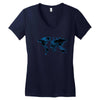 World Map Design Women's V-Neck T-Shirt