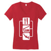 v2 eat sleep scuba dive Women's V-Neck T-Shirt