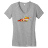 top bun Women's V-Neck T-Shirt