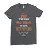 pop the man the myth best pop ever Ladies Fitted T-Shirt