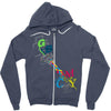 rgb cmyk Zipper Hoodie