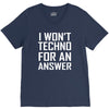 techno for an answer V-Neck Tee