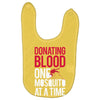 donating blood one mosquito funny Baby Bibs