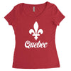 quebec canada Women's Triblend Scoop T-shirt
