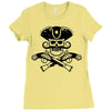 retro pirate Ladies Fitted T-Shirt