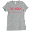 im a virgin Ladies Fitted T-Shirt