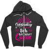Celebrating With the 8th Birthday Queen Zipper Hoodie