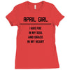 April Girl Ladies Fitted T-Shirt