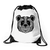 panda zentagle Drawstring Bags
