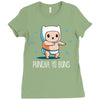 puncha yo buns Ladies Fitted T-Shirt