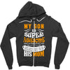 My Son Is Super Awesome His Mom Zipper Hoodie