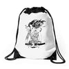 tattoo girl Drawstring Bags