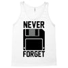 never forget floppy disk Tank Top