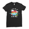 a turtle made it to the water Ladies Fitted T-Shirt
