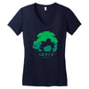 mega grass Women's V-Neck T-Shirt