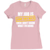 my job is top secret Ladies Fitted T-Shirt