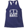 life behind bars cycling Racerback Tank