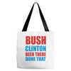 bush clinton large Tote Bags