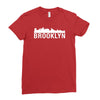 brooklyn city skyline silhouette Ladies Fitted T-Shirt