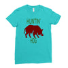 hantin hog Ladies Fitted T-Shirt